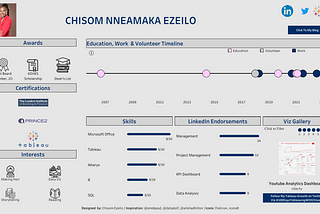 Re-engineering Tableau Vizzes — How I built My Interactive Résumé Through Viz Re-engineering