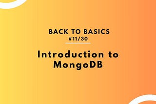 Introduction to MongoDB