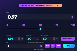 MoonWin Dice Game: How it works?
