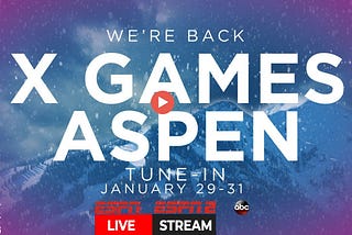 WinT@r X Games Aspen 2021 Live TV Coverage ESPN Press Room