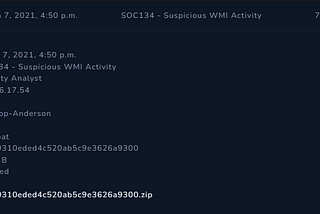 SOC134 — Suspicious WMI Activity