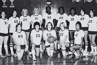 Reseda High School girls’ basketball team in 1977