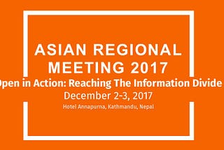 Asian Regional Meeting 2017: Day 1