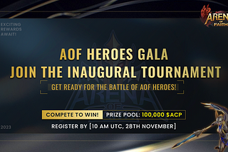 Introducing the AOF Tournament S0: Compete, Conquer, and Win $ACP in the Ultimate Showdown!