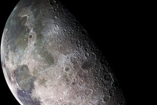 A photograph of the moon from NASA.