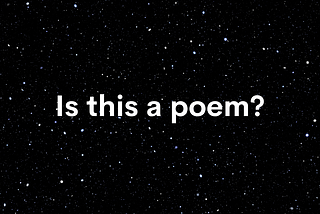 Does poetry even exist?