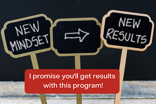 I promise you’ll get results with this program!