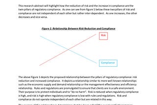 The Twin Pillars of Regulatory Compliance: Reduction of Risk and Increase in Compliance
