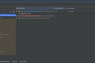 debugger mode on Android Studio