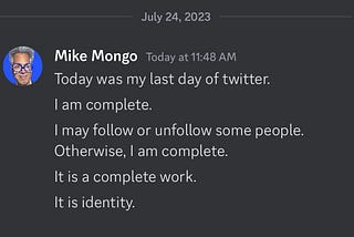 Today was my last day of Twitter.