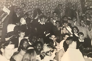 Senior Section of a Rally at Woodruff High School 1969