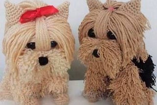 😱👏🐕 how delicate are those puppies in crochet, charming and wonderful, I loved that model…