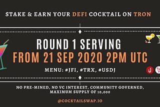 Stake & Earn your DEFI Cocktail