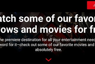 Watch selected Netflix Shows/Movies for free