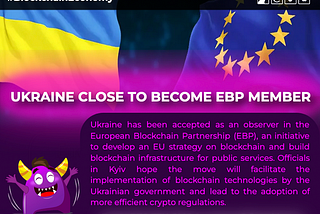 Ukraine Joins European Blockchain Partnership as Observer