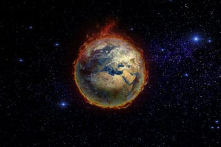 Earth on fire