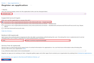 Create a Service Principle in Azure and assign Permissions