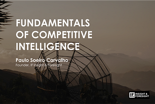 FUNDAMENTALS OF COMPETITIVE INTELLIGENCE (CI) [1]