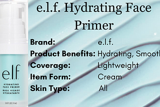 e.l.f. Hydrating Face Primer