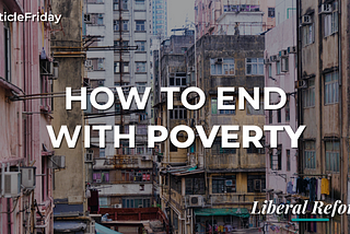 How to get people out of poverty