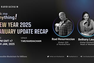 New Year 2025 January Update Monthly AMA with Roel and Bethany