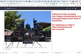 Image Auto Annotation In Unboxd Live