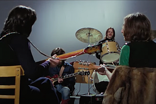 The Beatles rehearsing in Twickenham