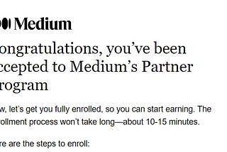 Applying For The Medium Partner Program