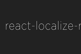 💥 react-localize-redux v2 💥