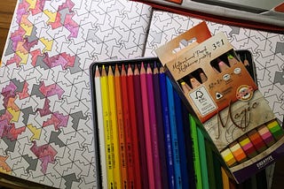 My Coloring Book and Colored Pencils