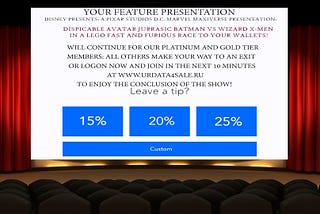 5 Reasons Going To a Movie Today S-UX!