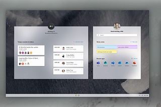 Productivity Shell — a WCOS UX concept