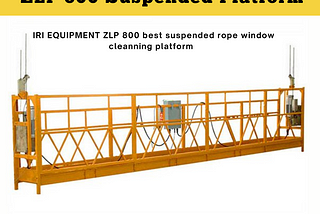Suspended rope platform