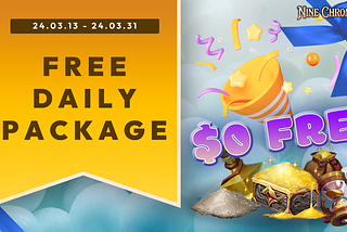 [9CM] 🎉Free Daily Package Event