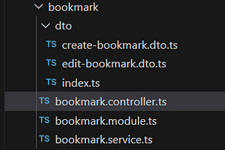 file structure of the module