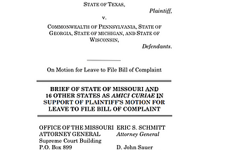 Top 10 passages in the brief filed by Republicans lawmakers on behalf of the state of Missouri and…