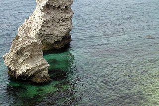 Sea stack at Cape Tarkhankut in Crimea, Ukraine