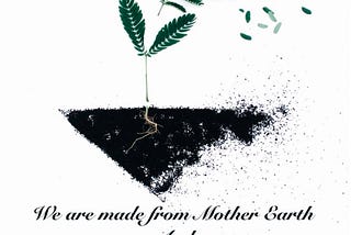 We are made from Mother Earth and We go back to Mother Earth