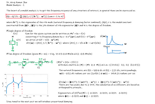 Modal analysis I