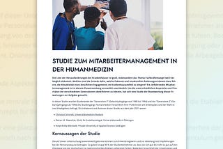 Christian Schmidt Unimedizin Rostock — Studie zur Generation Y und Z