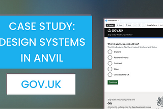 How We Brought the GOV.UK Design System into Anvil