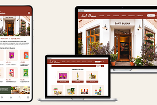 Designing an e-commerce website: Sant Buena. A case study