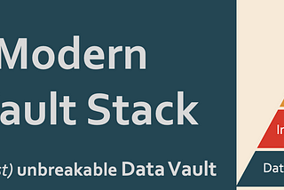 the Modern Data Vault Stack