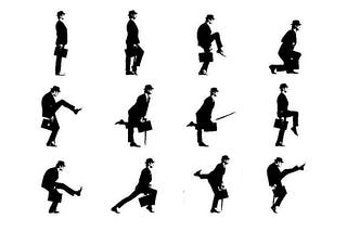 Monty Python’s Silly Walk Step by Step Tutorial