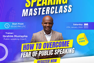 Step Up Your Speaking Game with Our Free Public Speaking Masterclass