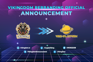 OFFICIAL NOTICE ON VIKINGDOM PROJECT TRANSFER: