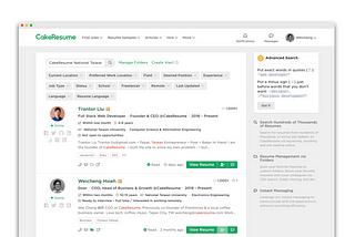 CakeResume Talent Search Engine
