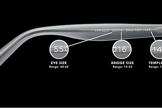 The strange numbers stamped inside your glasses or sunglasses temples!