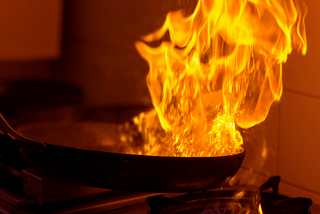 Cooking flambe!