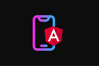 Angular logo with a phone, representing the application we built to demonstrate our point